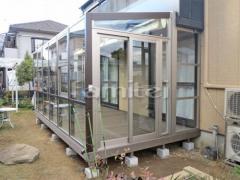 木製調ガーデンルーム LIXILココマ 人工木材ウッドデッキ 樹ら楽ステージ