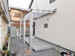 テラス屋根 ウッドデッキ