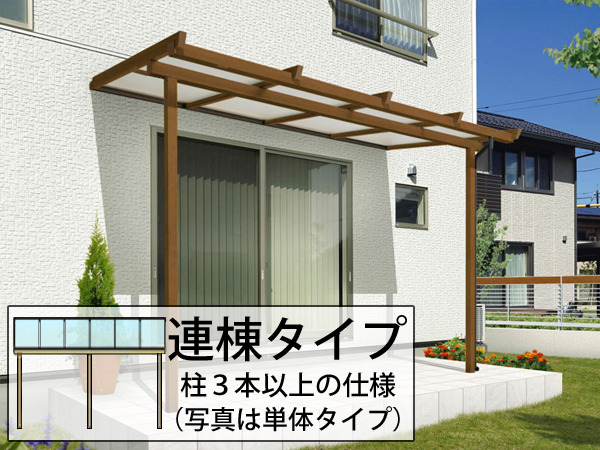 激安1階テラス屋根三協アルミ フル木製調 ナチュレNテラス 激安1階テラス屋根三協アルミ フル木製調 ナチュレNテラス