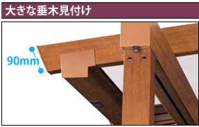 大きな垂木見付け