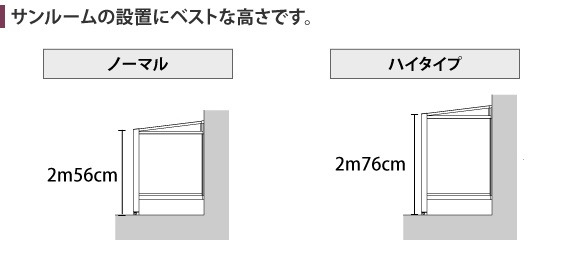 スーパーテラスGTの柱の高さ