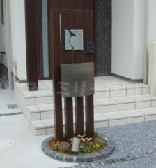 角柱機能門柱 郵便ポスト:ティンブクー