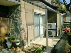 雨除け屋根 YKKヴェクターテラス1階