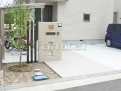 新築シンプル オープン外構