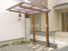 フル木製調自転車バイク屋根 TAKASHOアートポート