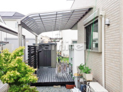 雨除け屋根 レギュラーテラス1階