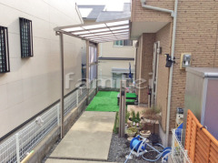雨除け屋根 フラットテラス1階 目隠しパネル