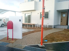 新築ナチュラル オープン外構