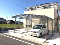 カーポート LIXILネスカR横2台 ベランダ屋根 スピーネ2階