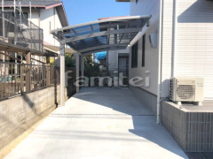 カーポート プライスポート縦1.5台 土間コンクリート
