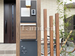 門柱 TAKASHOタカショー エバーアートボード 宅配BOX付きスリムタイプ