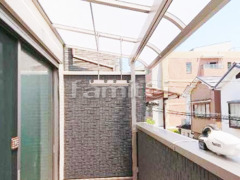 ベランダ屋根 LIXILスピーネ2階