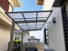 雨除け屋根 LIXIL独立式フーゴFテラス 目隠しフェンス