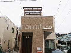 ベランダ屋根 YKKソラリア2階 積雪50cm対応
