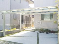 カーポート・人工木材ウッドデッキ ・イナバ物置