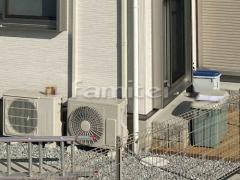 お庭 見切りレンガ ユニソンカルタ ベランダ屋根 YKKソラリア2階