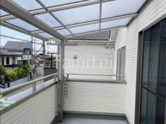 2階ベランダ屋根 YKKAP 人工木デッキ LIXIL