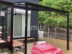 1階テラス屋根 YKKAP ソラリアF