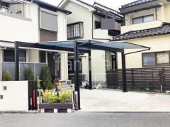 カーポート 三協スカイリード横2台