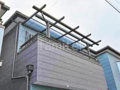フル木製調ベランダ屋根 YKKAサザンテラス パーゴラタイプ2階